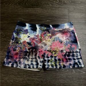 Colorful Graphic Dance Shorts